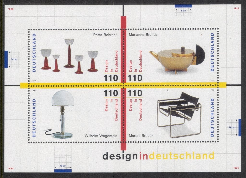 Bundesrepublik (20) - blok 45 - design in Deutschland, Verzenden, 1990 tot heden, Postfris