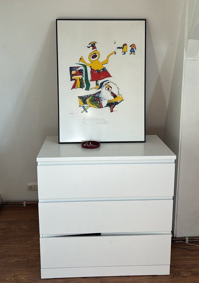IKEA MALM kast wit met lichte schade, Ophalen, Overige materialen, Gebruikt, 50 tot 100 cm