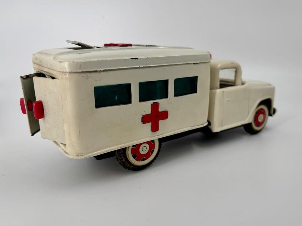 Nostalgisch blikken speelgoed ambulance, Ophalen of Verzenden, Zo goed als nieuw, Auto