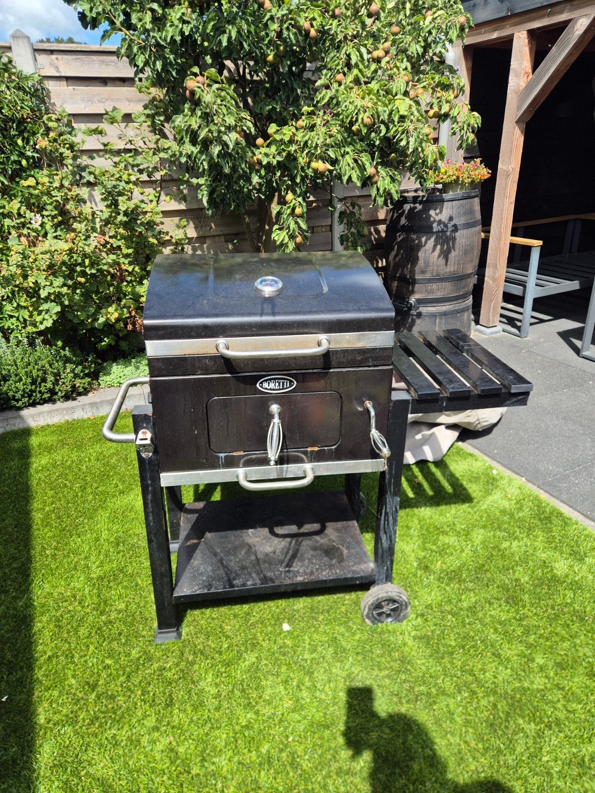 Boretti houtskool BBQ met hoes, Ophalen, Gebruikt, Boretti