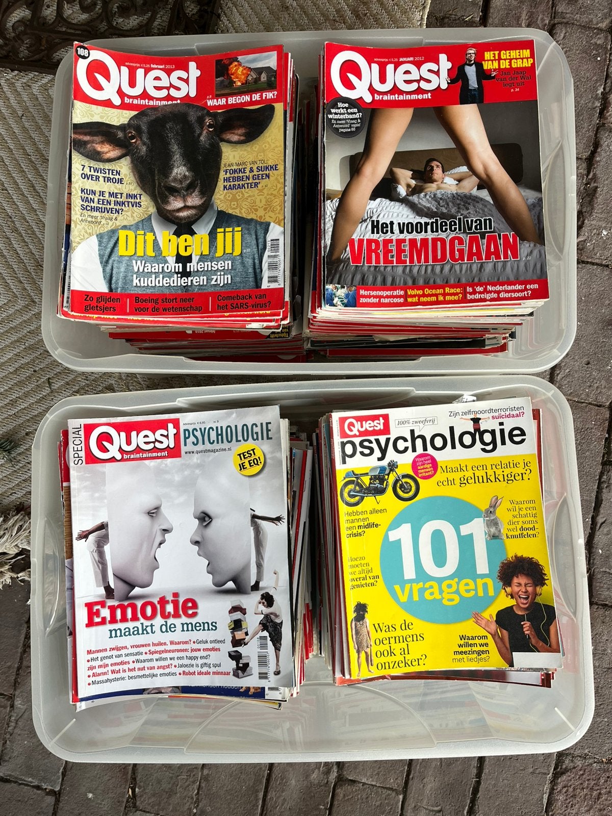 Quest, Quest Historie, Quest Psychologie, Triv, Know How, Boeken, Tijdschriften en Kranten, Ophalen, Gelezen, Wetenschap en Natuur