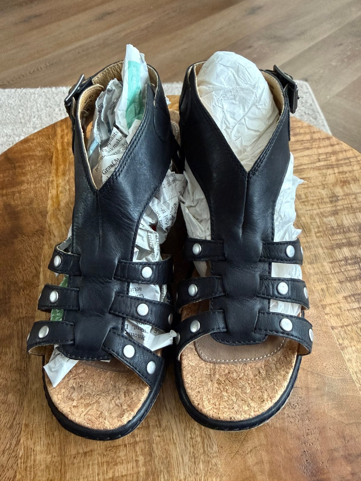 Wolky leuke leren * sandalen ( maat 38), Kleding | Dames, Schoenen, Verzenden, Zwart, Sandalen of Muiltjes, Zo goed als nieuw