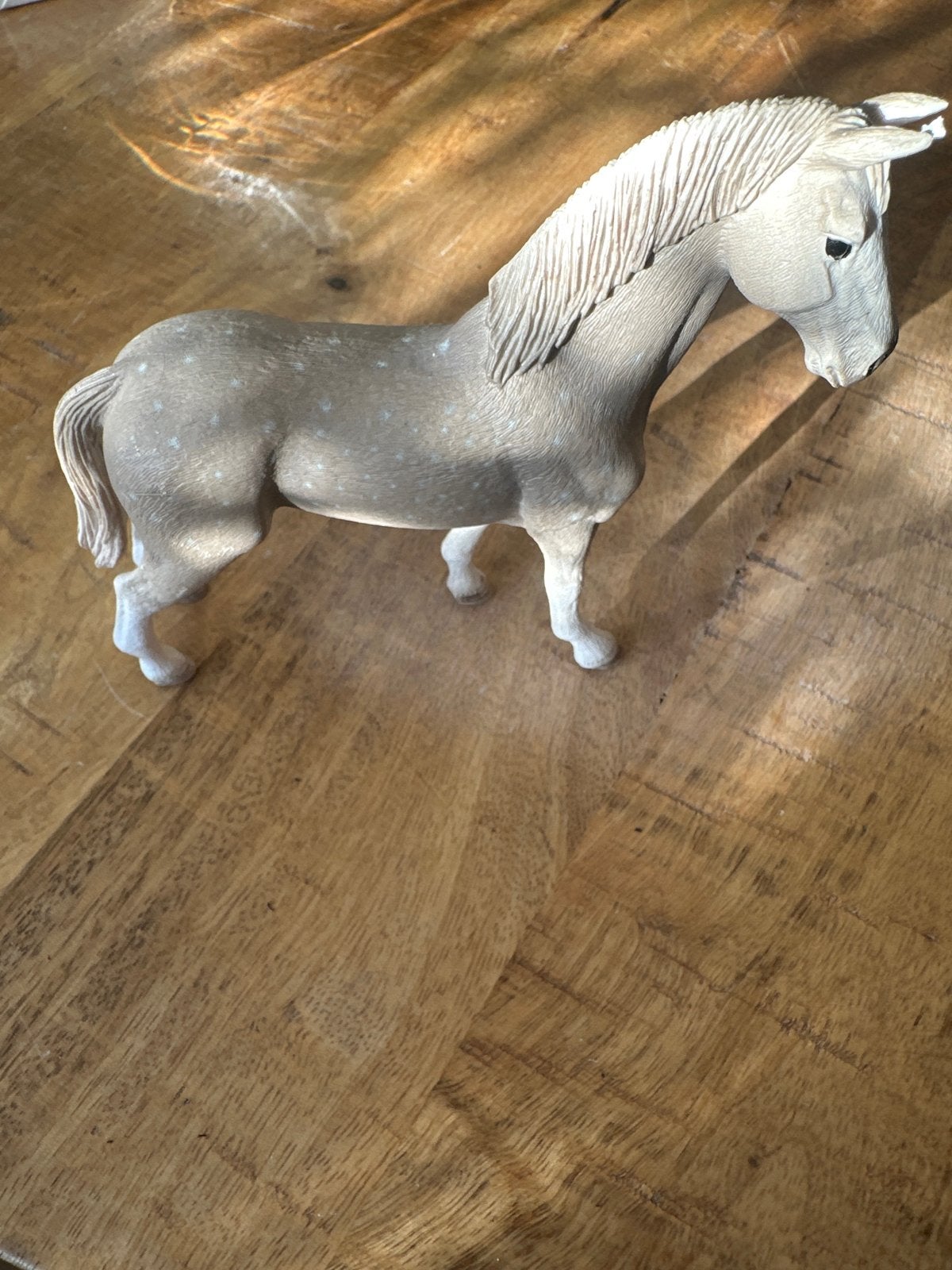 Schleich paard - Schimmel met spikkels, Ophalen of Verzenden, Gebruikt
