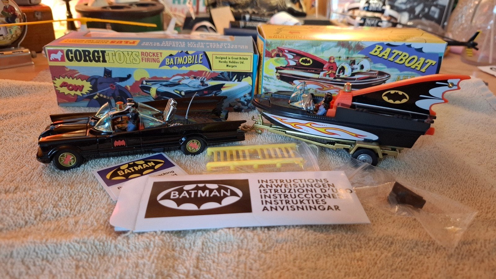 leuke set van batman en de batboat in doosje, Verzenden, Zo goed als nieuw