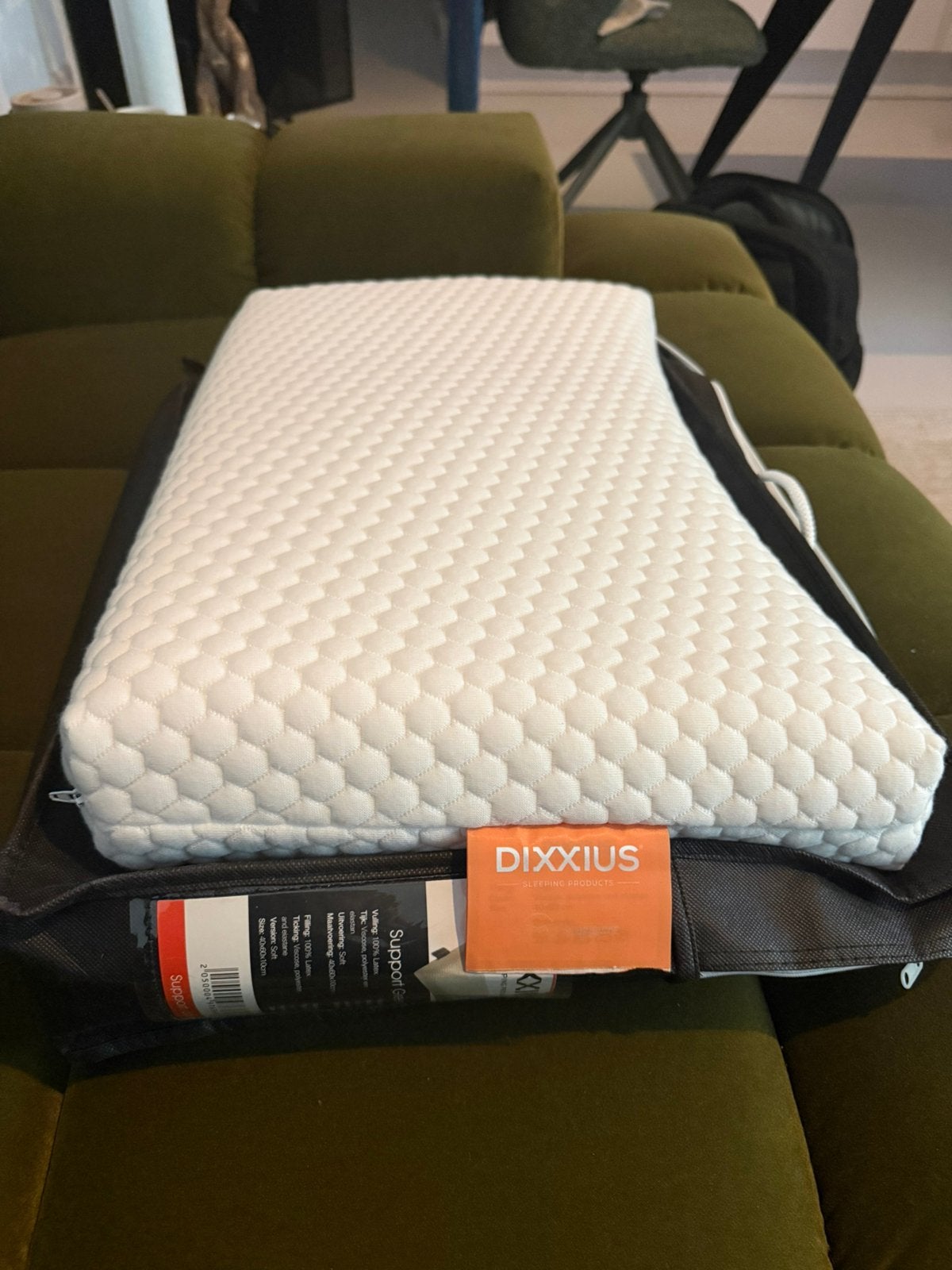 Splinternieuw Dixxius Support Green Latex Soft hoofdkussen, Eenpersoons, Wit, Nieuw, Ophalen of Verzenden