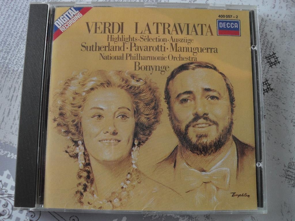 CD VERDI-LA TRAVIATA., Ophalen of Verzenden, Romantiek, Zo goed als nieuw, Opera of Operette