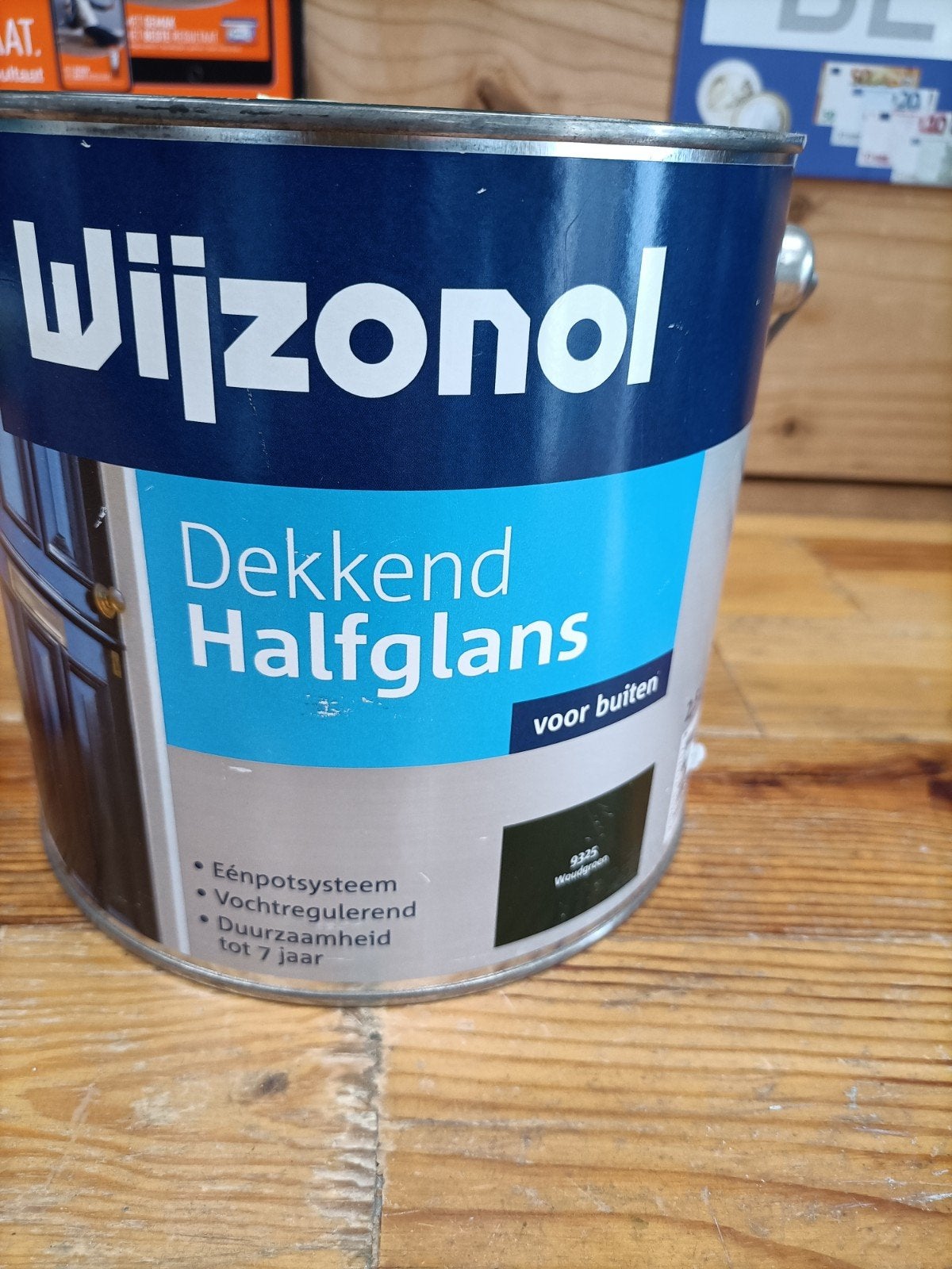 Wijzonol Dekkend Halfglans Verf voor Buiten - Woudgroen, Nieuw, Ophalen of Verzenden, Verf, Minder dan 5 liter