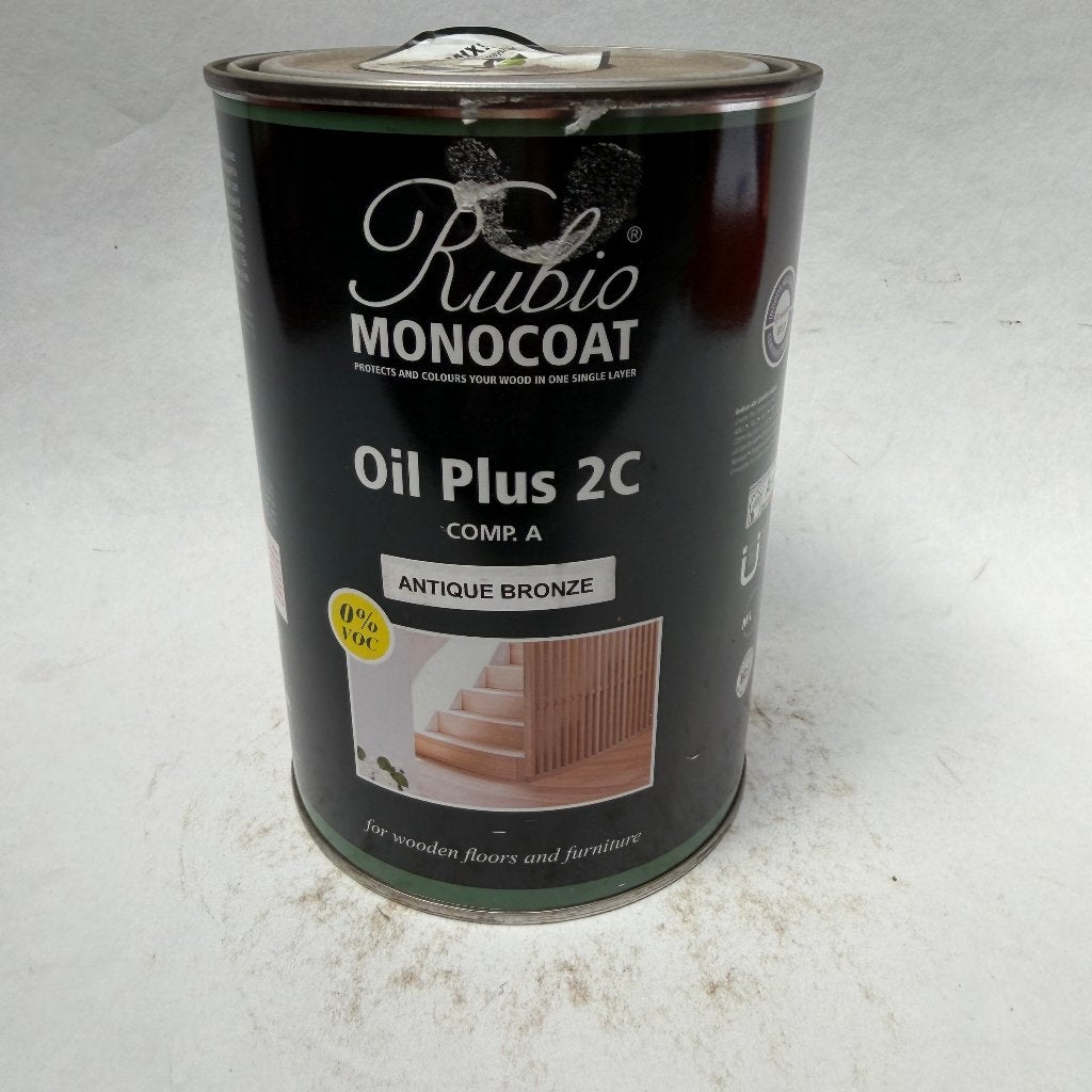 Rubio Monocoat Oil Hout Olie Lak Antique Bronze 1L, Doe-het-zelf en Verbouw, Nieuw, Ophalen of Verzenden, Lak, Minder dan 5 liter