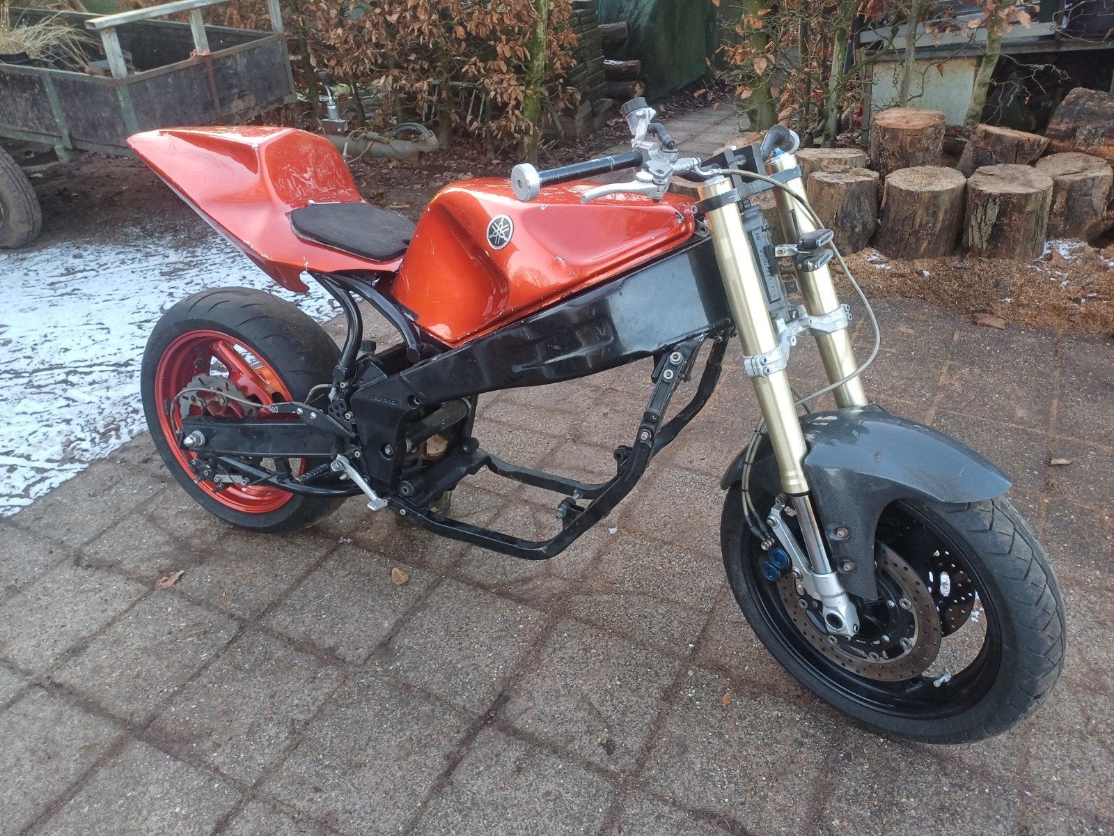 Yamaha FZR1000 1988 Frame met kenteken, Motoren, Ophalen, Gebruikt