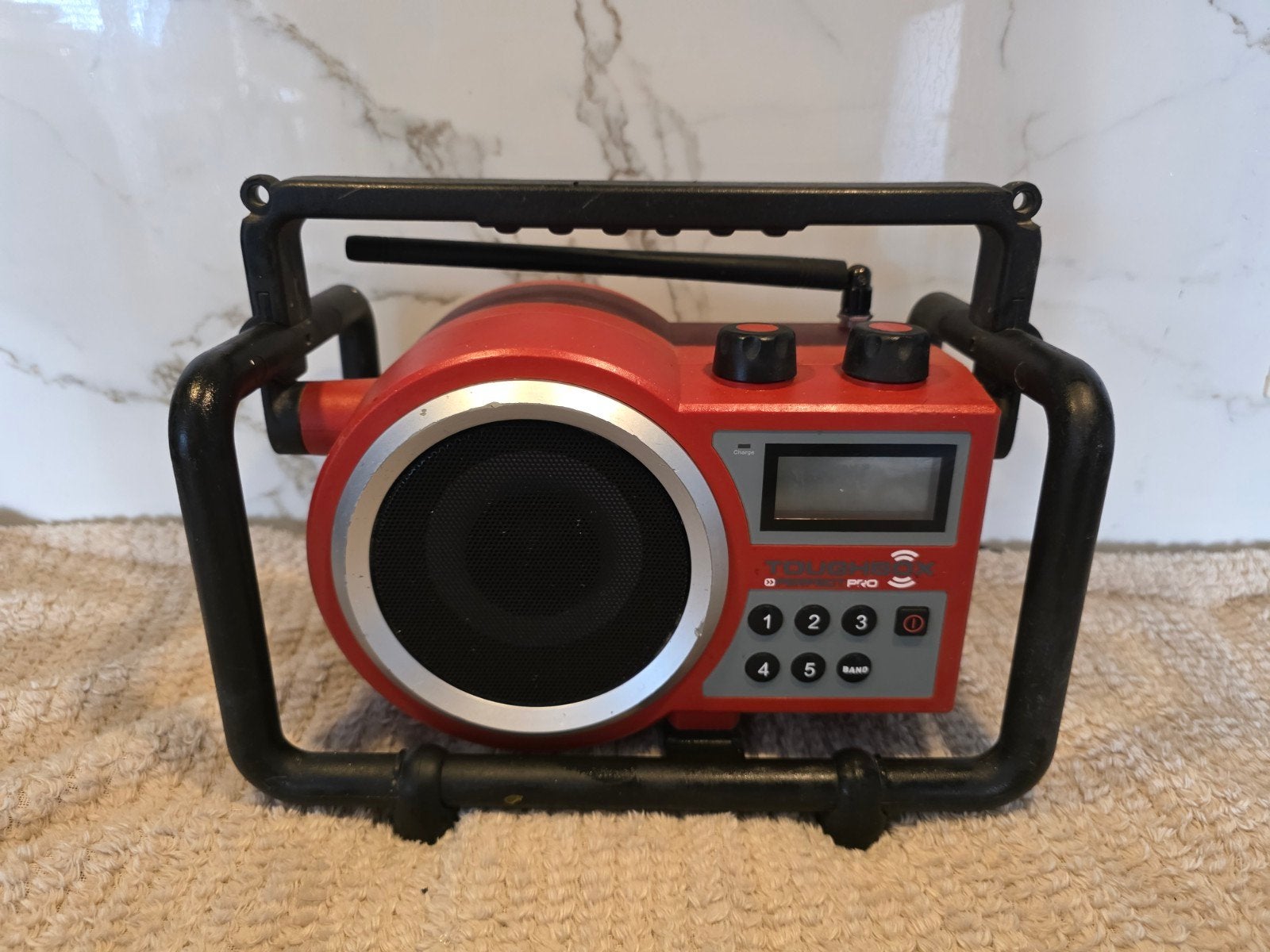 PerfectPro Toughbox Bouwradio – Werkend – 230V / Accu, Ophalen of Verzenden, Gebruikt