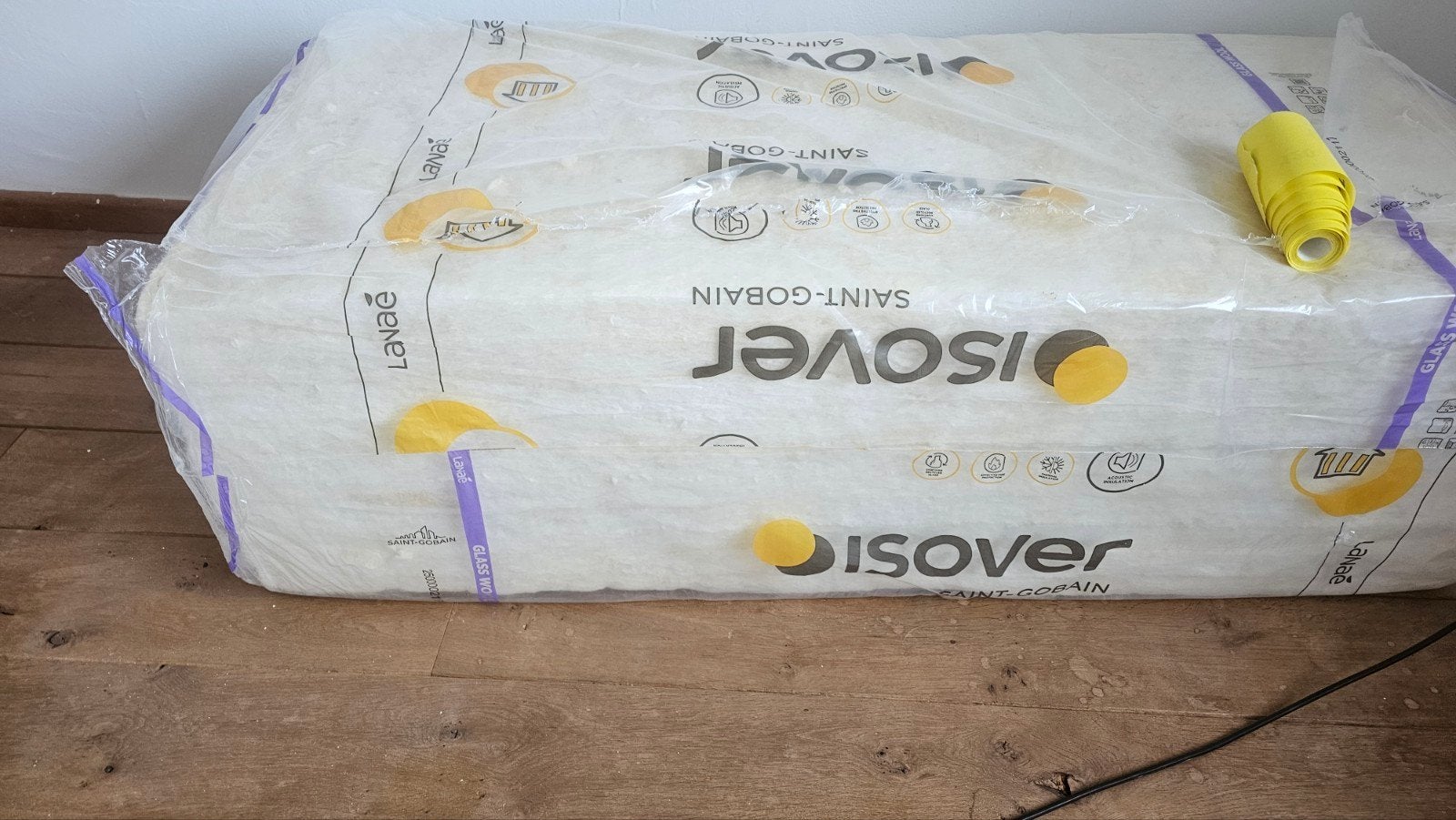 ISOVER Sonepanel glaswol isolatieplaat Rd 1.20 (8m²), Ophalen, 4 tot 8 cm, 5 tot 10 m², Zo goed als nieuw