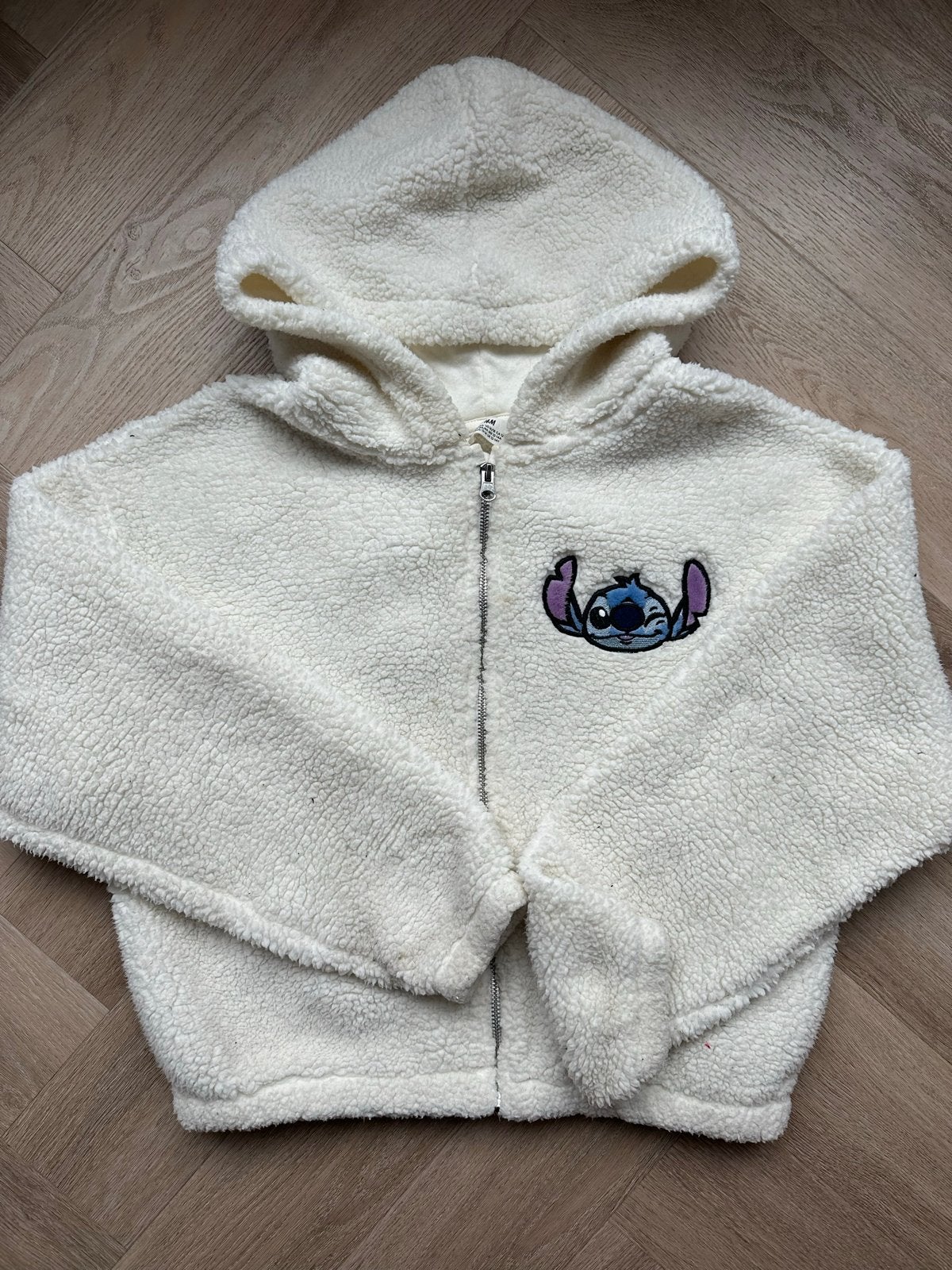 H&M Stitch Teddy Jasje - Maat 158/164, Ophalen of Verzenden, Zo goed als nieuw, Jongen of Meisje