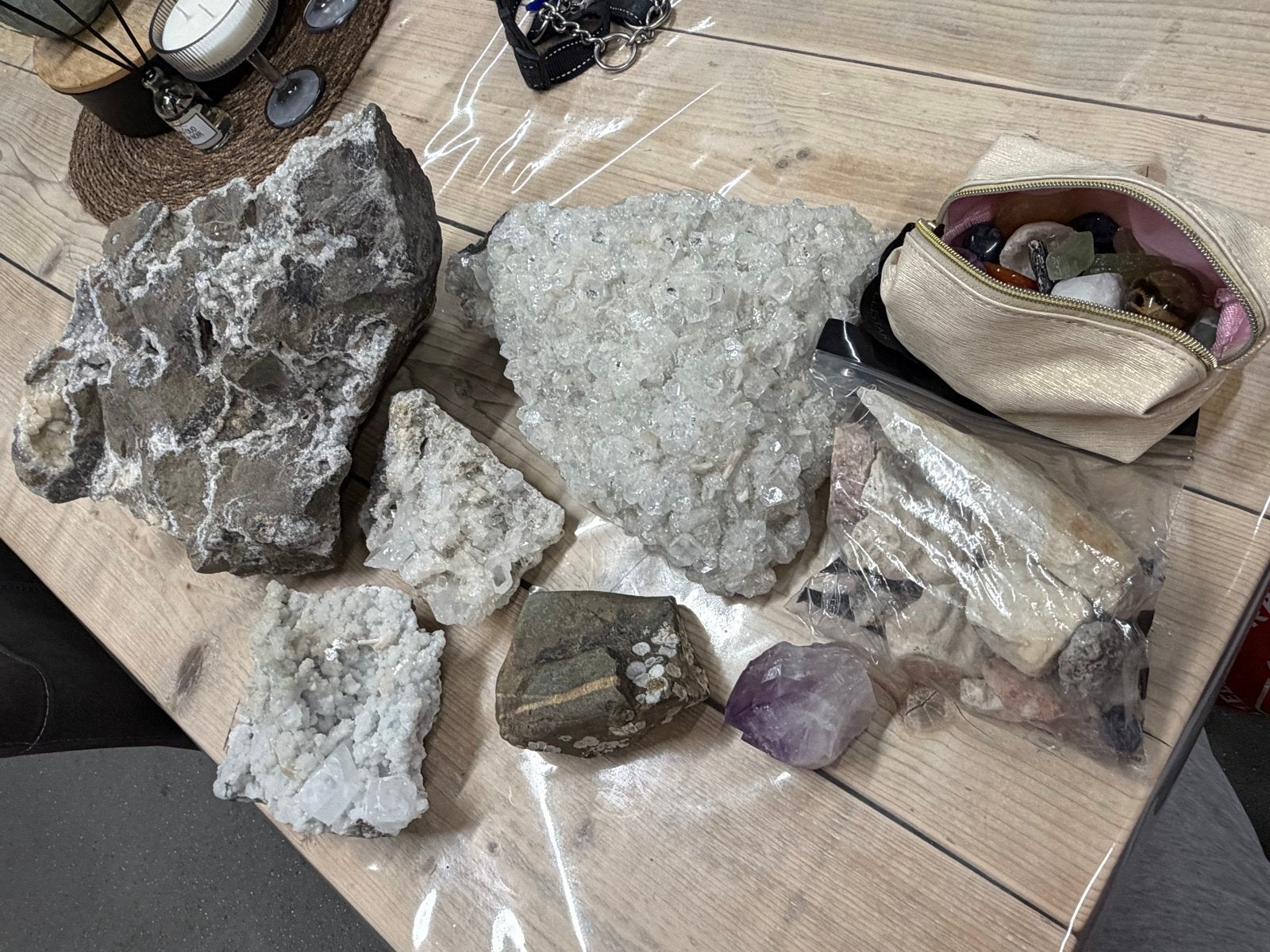 Diverse collectie mineralen en kristallen, Ophalen, Mineraal
