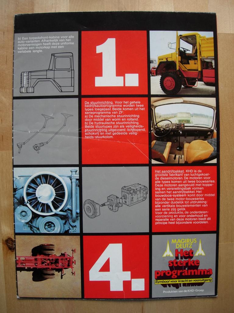 Magirus Deutz Programma Brochure 1974 Iveco, Magirus, Ophalen of Verzenden, Zo goed als nieuw, Overige merken