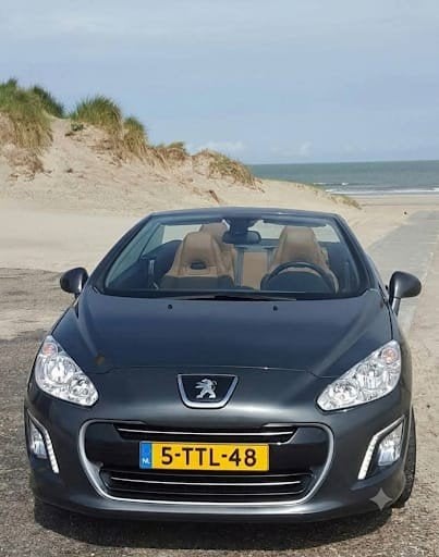 Peugeot 308 CC 1.6 VTI  2013 Grijs, Auto's, Voorwielaandrijving, 4 cilinders, Cabriolet, 4 stoelen