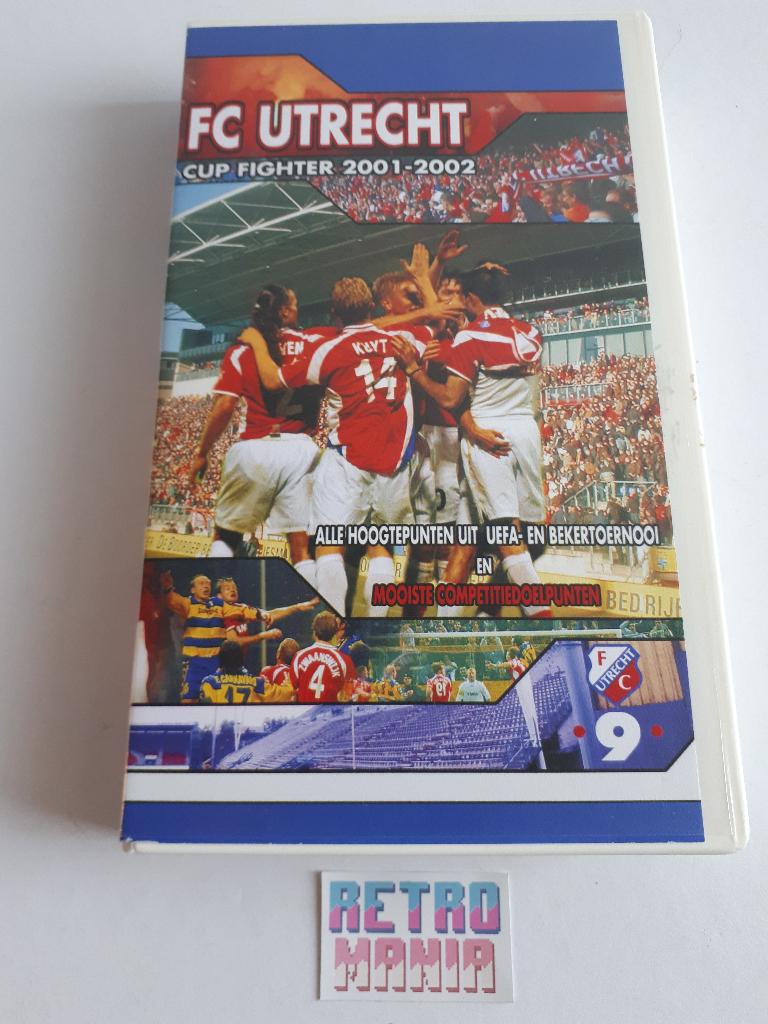 vhs fc utrecht - cupfighter 2001-2002, Cd's en Dvd's, Alle leeftijden, Verzenden, Gebruikt, Tv-serie of Tv-programma