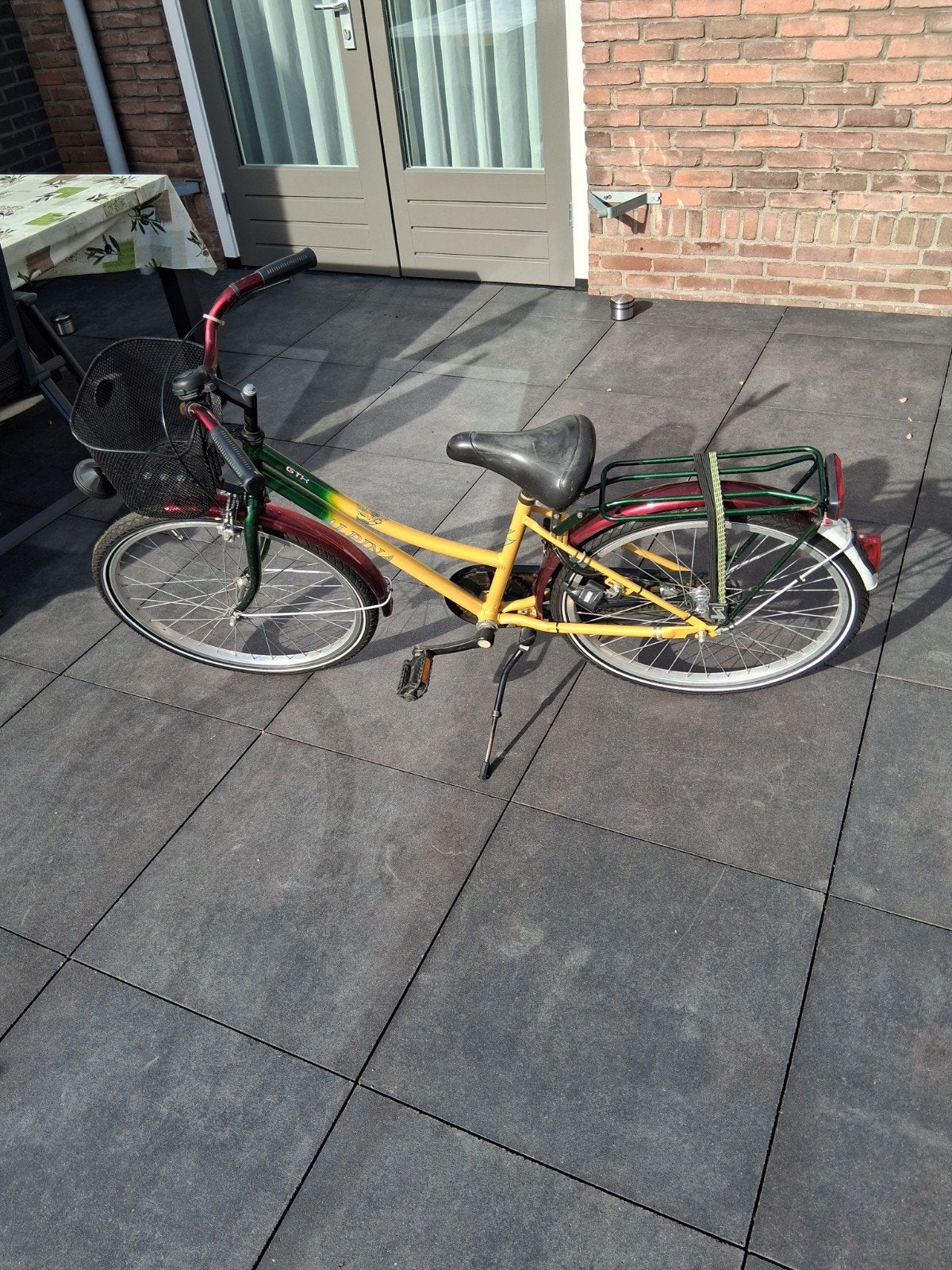 Alpina GTX kinderfiets met mandje en bagagedrager, Fietsen en Brommers, Overige merken, Terugtraprem, Gebruikt, Ophalen of Verzenden