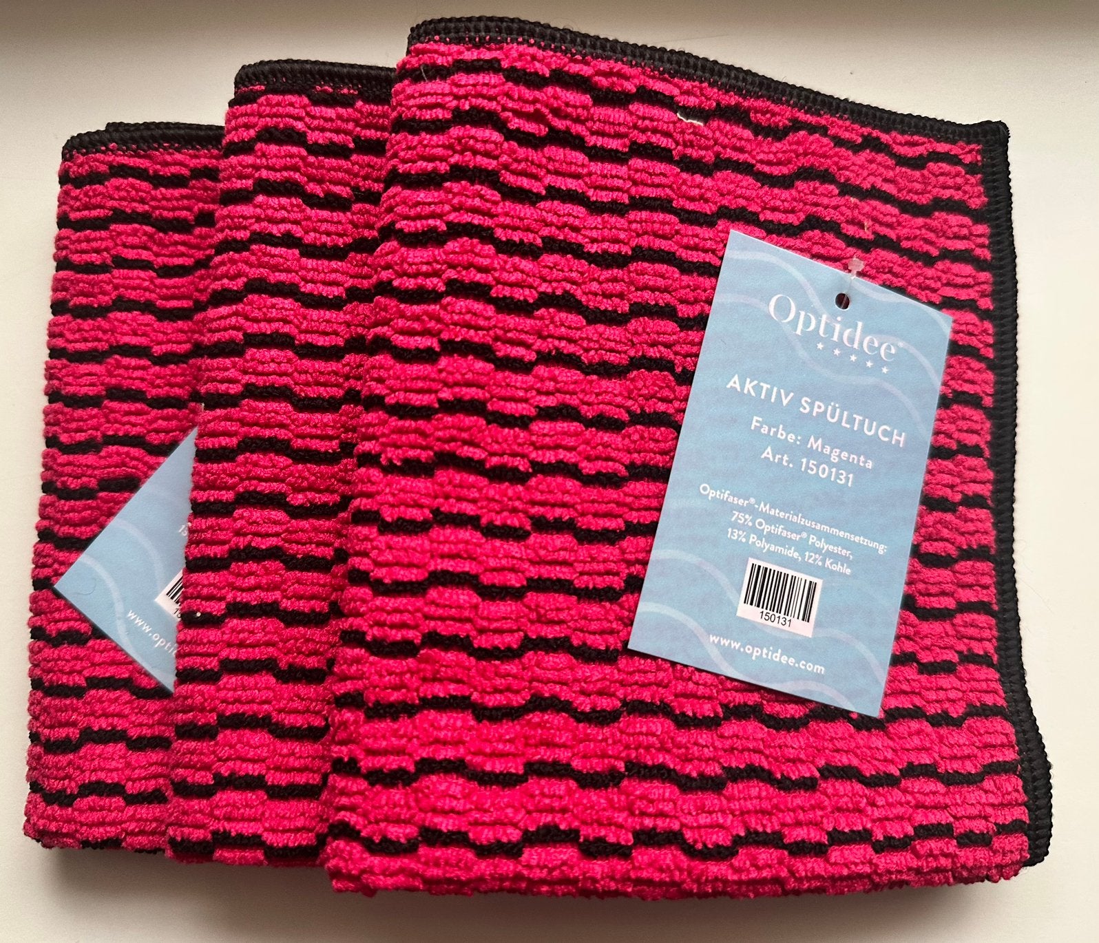 Optidee vaatdoekjes 3 stuks kleur roze. Nieuw!!, Ophalen of Verzenden, Nieuw, Roze