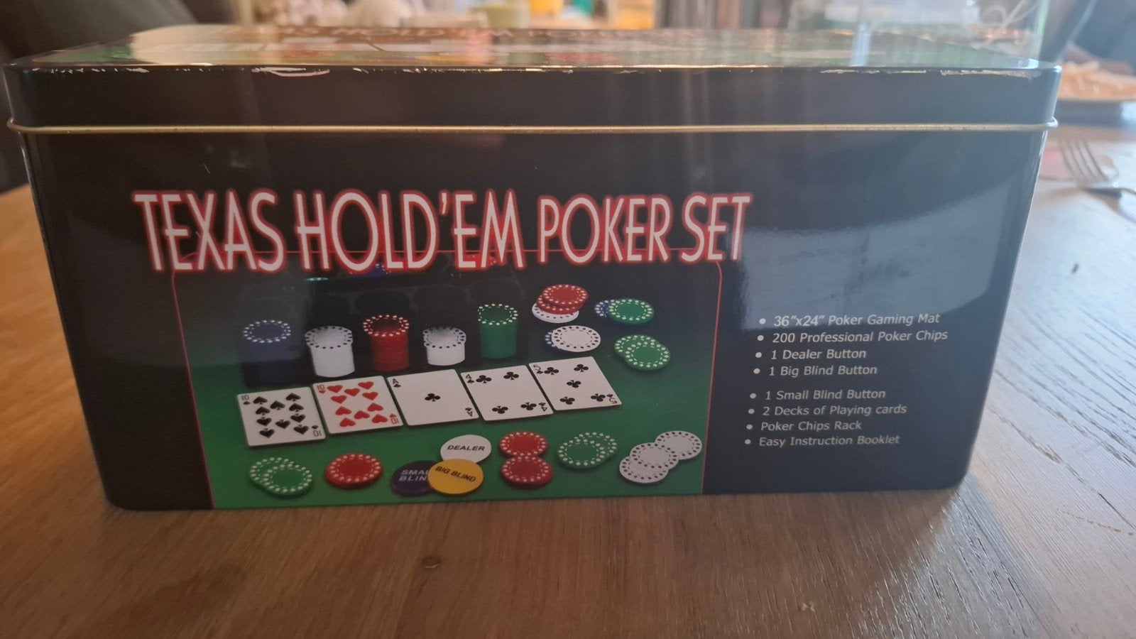 Texas Hold'em Poker Set compleet, Ophalen, Zo goed als nieuw
