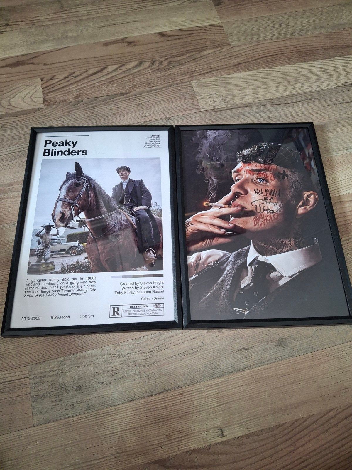 Peaky Blinders Lijstje - Tommy Shelby Poster, Huis en Inrichting, 50 – 75, Minder dan 50 cm, Ophalen of Verzenden, Print