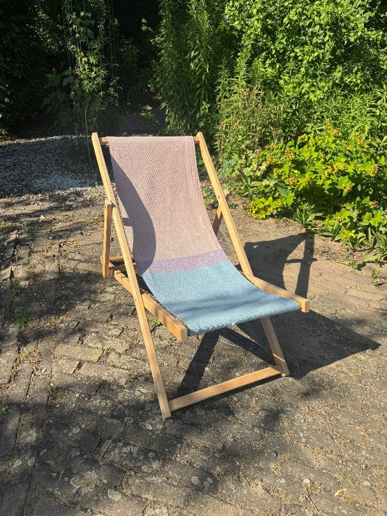 Weltevree strandstoel (beach chair), Ophalen, Zo goed als nieuw, Hout, Inklapbaar