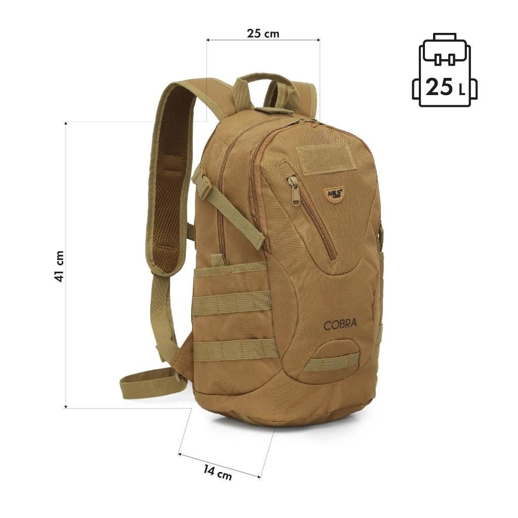 NILS CAMP TACTICAL backpack Cobra 25 liter zandkleur, Ophalen of Verzenden, Nieuw, Rugzak