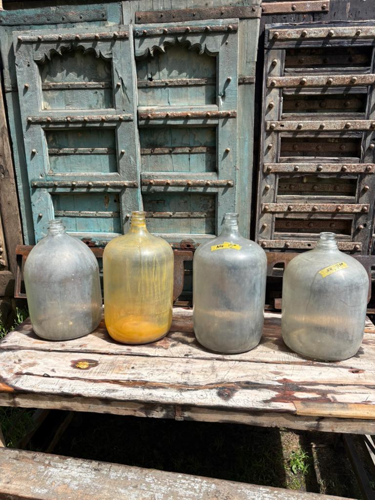 Oude grote fles - vaas - gistfles, Ophalen