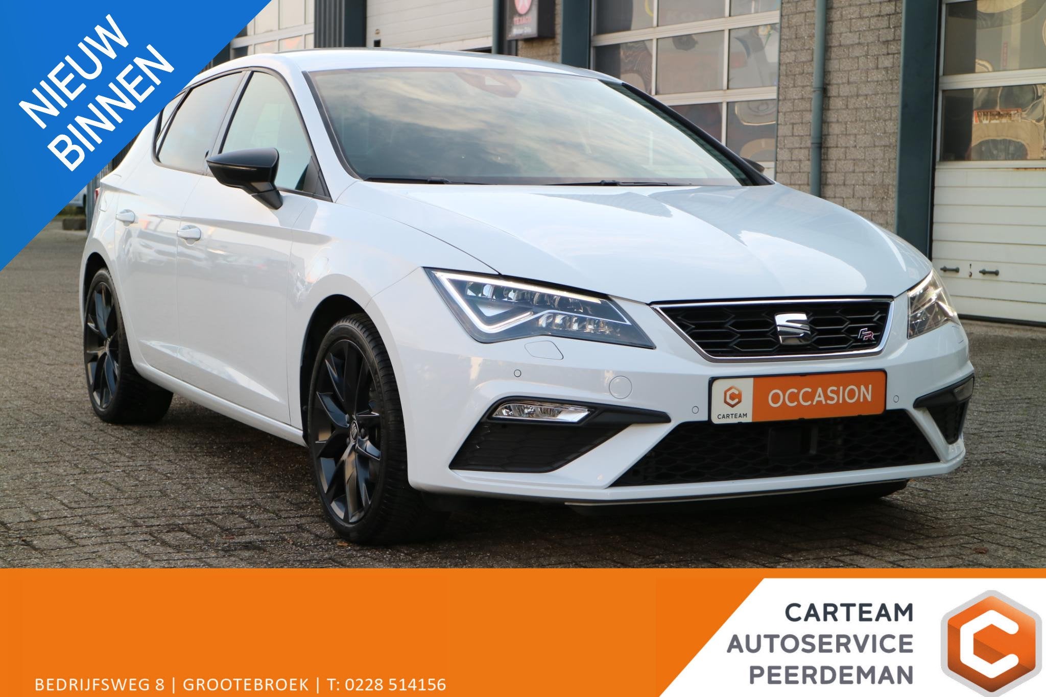 SEAT Leon 1.5 TSI FR Intense | Carplay | Camera | Weinig KM!, Auto's, 4 cilinders, 150 pk, Leon, Wit