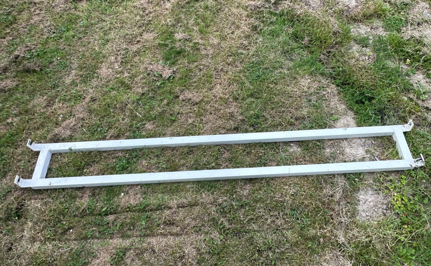 Balkonhek / metalen balustrade wit – 30 x 250 cm, Gebruikt, Hugos handel, Ophalen of Verzenden, Hugos handel