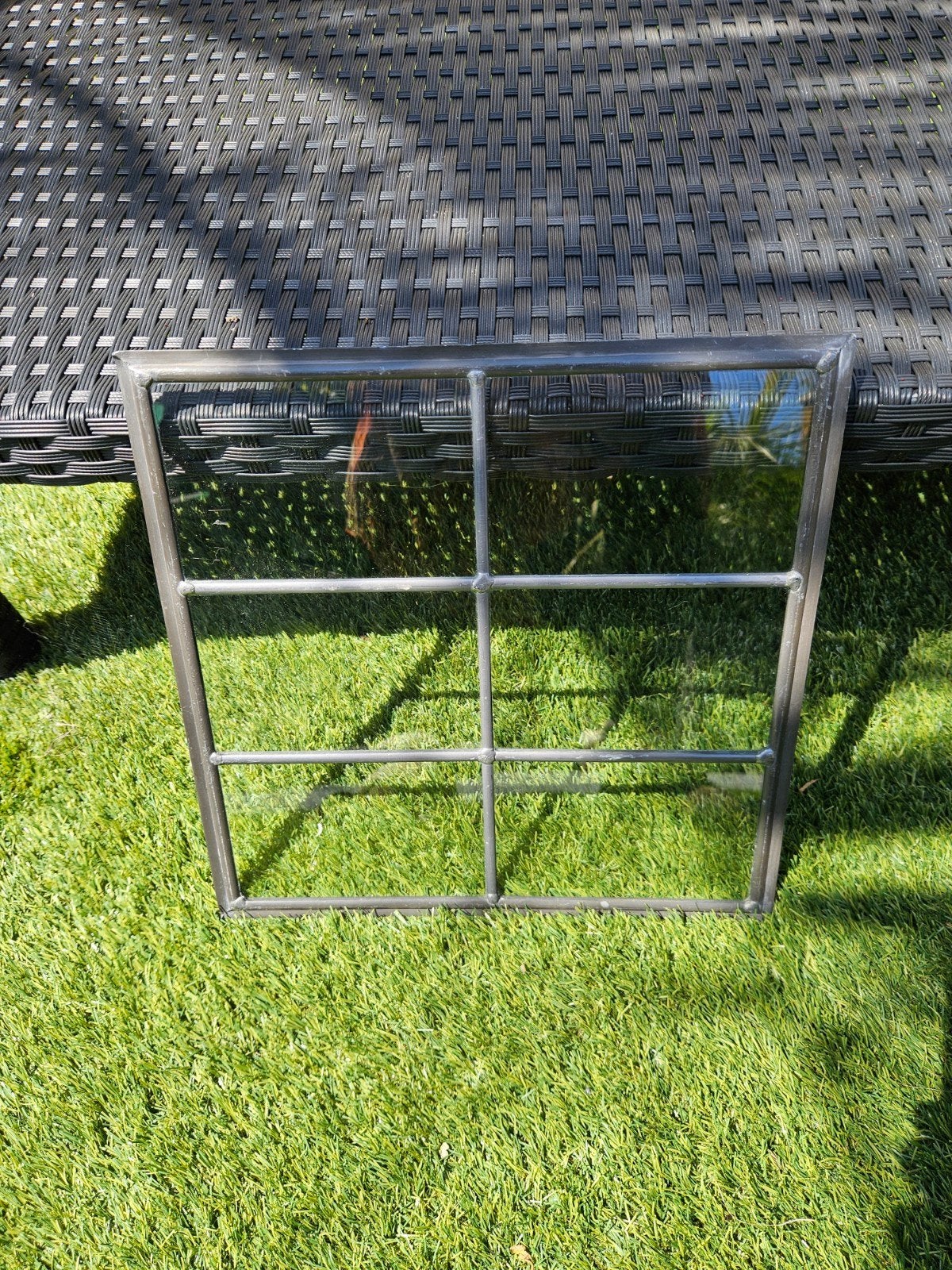 Decoratief glas in lood raam met roedeverdeling zgan nog, Doe-het-zelf en Verbouw, Glas en Ramen, Gevelraam of Ruit, Minder dan 80 cm