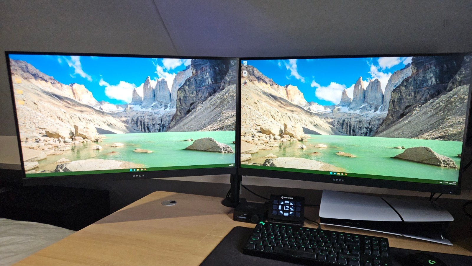 2x HP Omen 27i | 27" QHD IPS 165Hz + monitorarm, IPS, HP OMEN, Zo goed als nieuw, 1 tot 2 ms