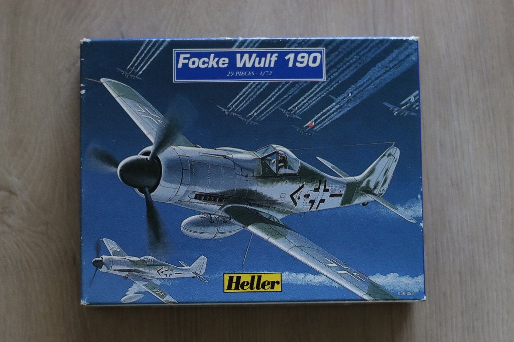 Heller Focke Wulf 190 modelbouw vliegtuig 1:72, 1:72 tot 1:144, Nieuw, Ophalen of Verzenden, Vliegtuig