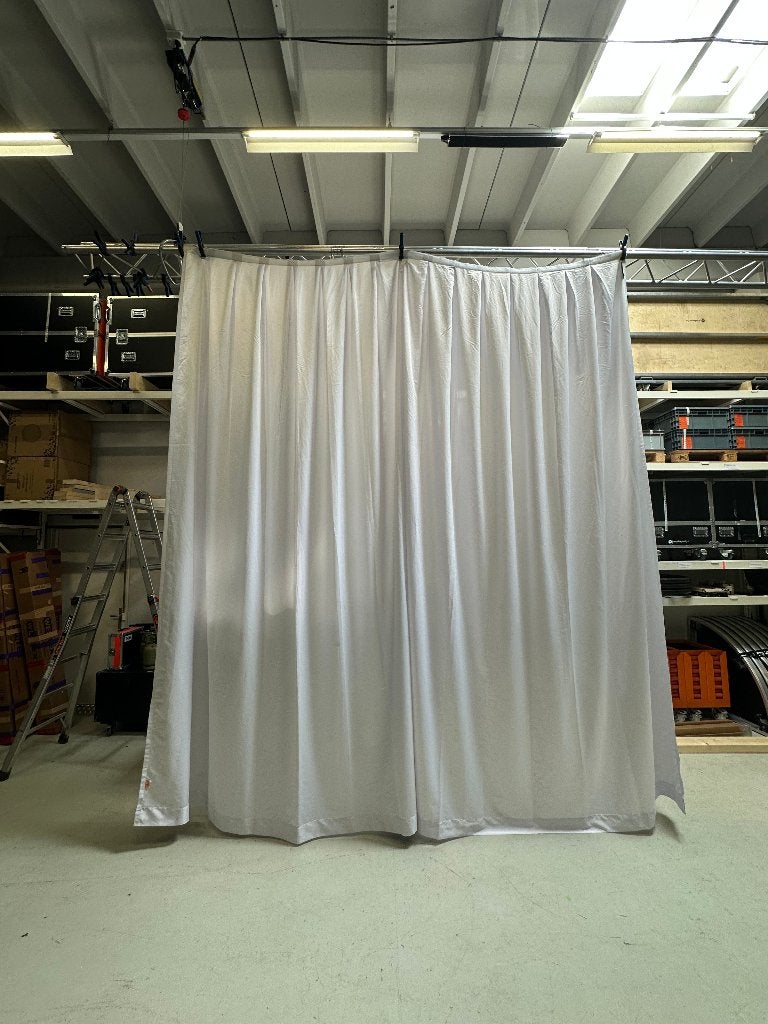 Wentex wit theaterdoek 3x4, Ophalen of Verzenden, Gebruikt
