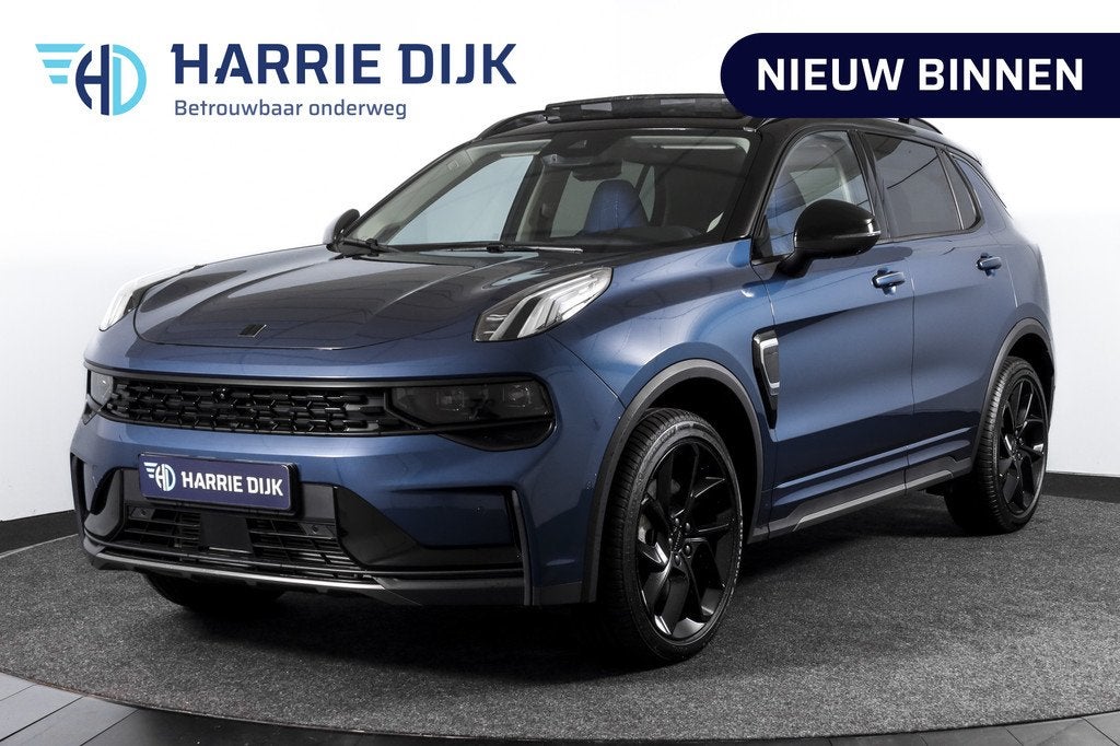 Lynk & Co 01 1.5 PHEV 261PK MY22 | Black Pakket | 360 Camera, Auto's, 12 maanden, Gebruikt, Blauw, Plug-in hybride
