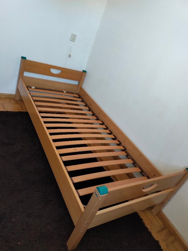 Eenpersoons bed, Ophalen, Gebruikt, 90 cm, 200 cm