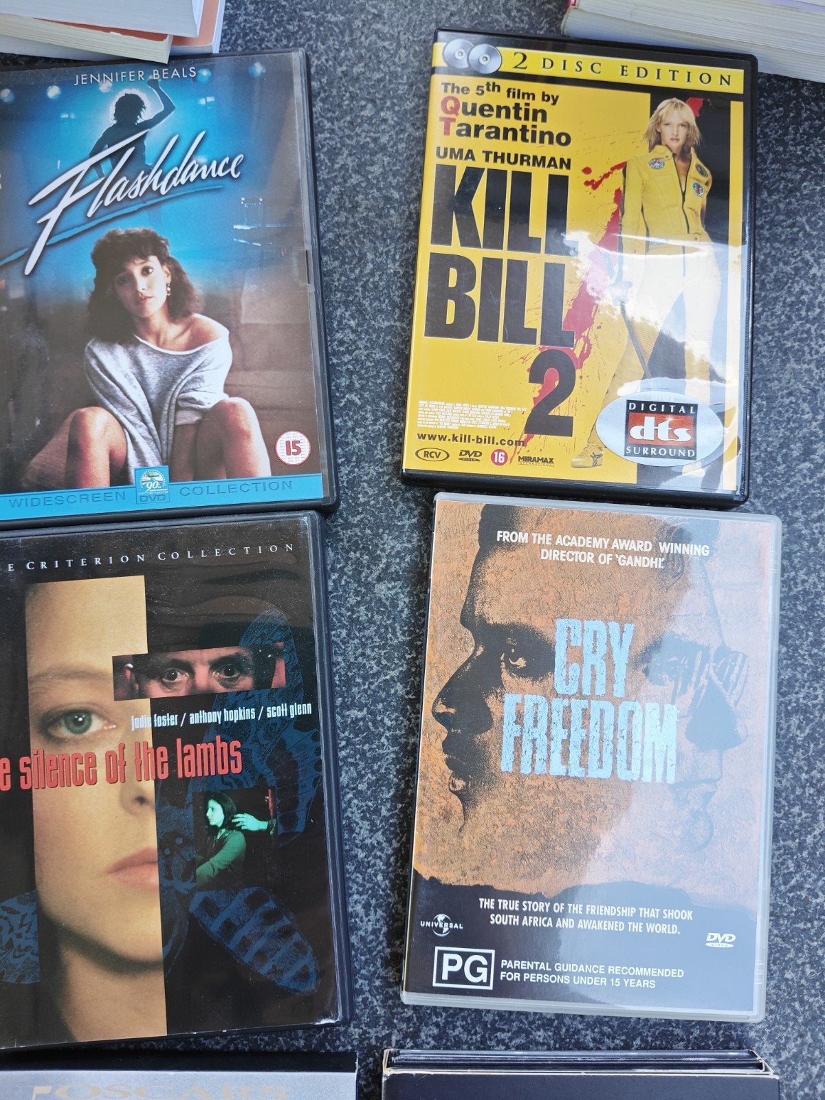 DVD Flashdance, Kill Bill 2, Silence of the Lambs, Vanaf 16 jaar, Ophalen of Verzenden, Gebruikt, Overige genres