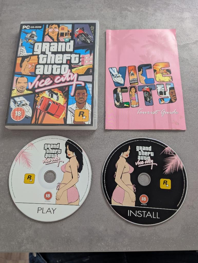 Grand theft auto vice city PC cd-rom, Spelcomputers en Games, Games | Pc, Avontuur en Actie, Vanaf 18 jaar, 1 speler, Ophalen of Verzenden