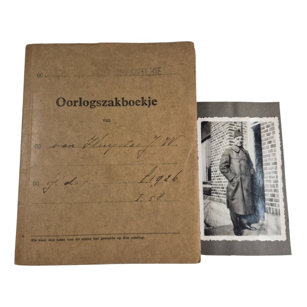 Nederlands oorlogszakboekje 20 R.I met foto, -, -, Overige typen, Ophalen of Verzenden