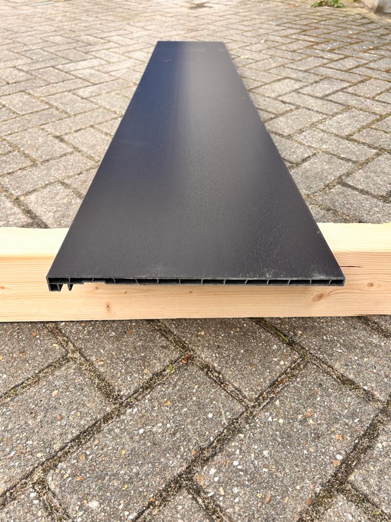 Keralite boeidelen zwart Ral 9005 met nerf, Doe-het-zelf en Verbouw, Platen en Panelen, Ophalen, Nieuw