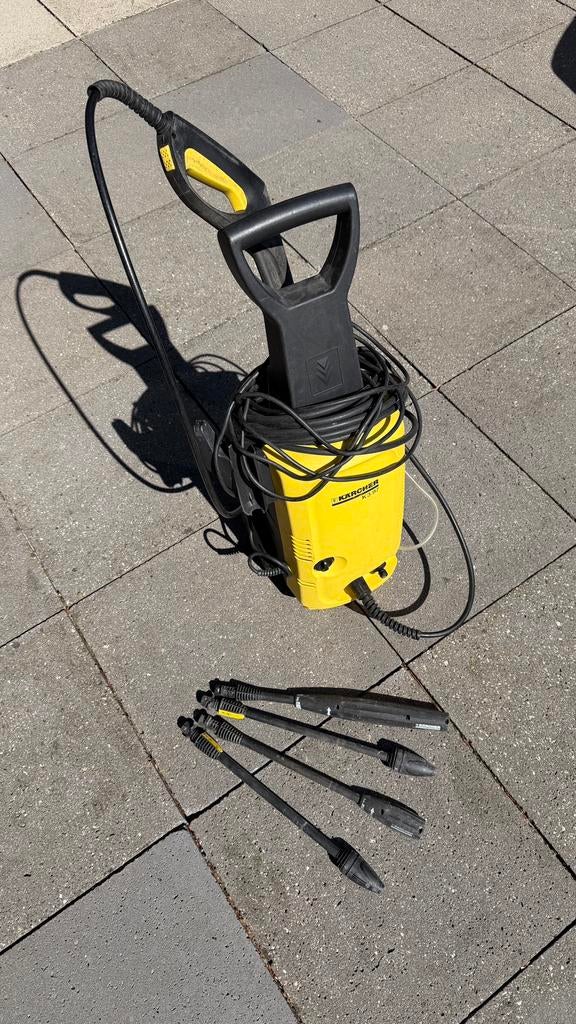 Karcher K 3.97 (werkt niet) + Accessoires, Tuin en Terras, Ophalen, Gebruikt, Elektrisch, Met autostop en -start