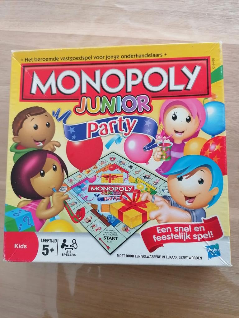 Monopoly Junior Party, Ophalen of Verzenden, Gebruikt, Hasbro