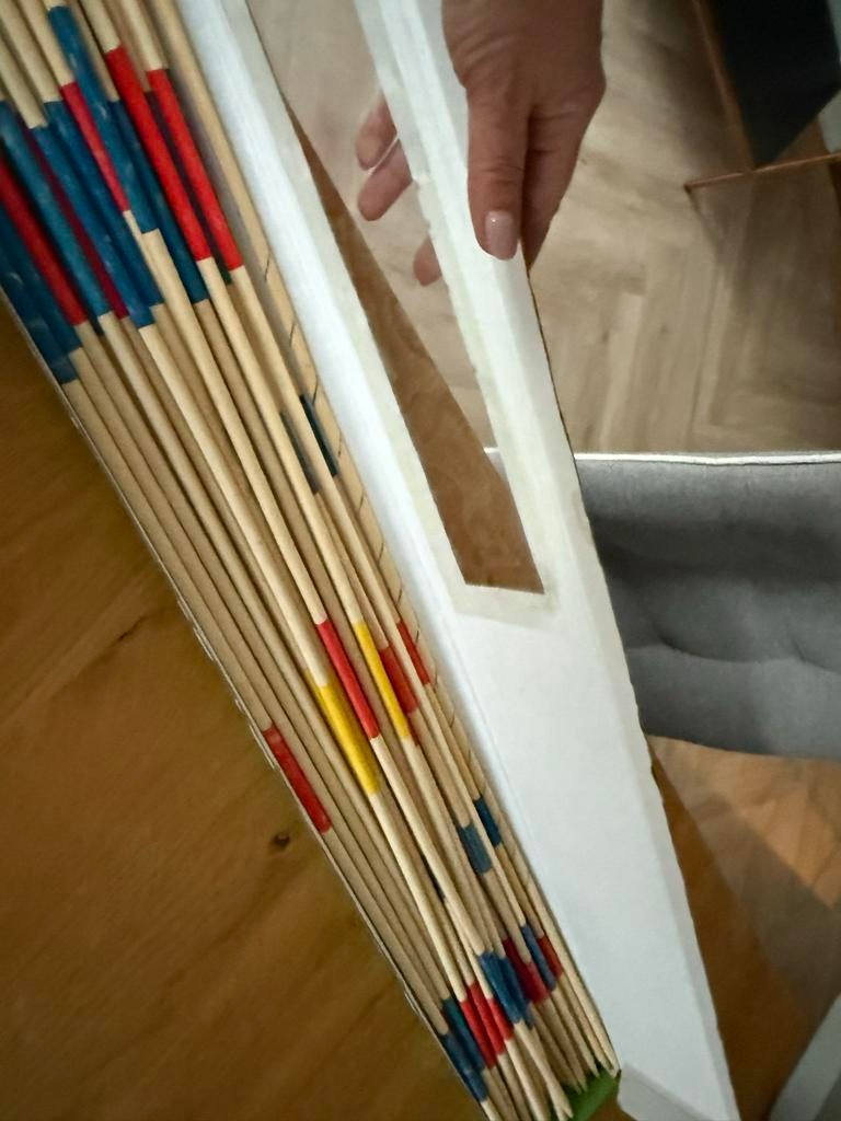 Mikado spel - 90cm lange stokjes - Bamboe outdoor, Drie of vier spelers, Ophalen, Zo goed als nieuw
