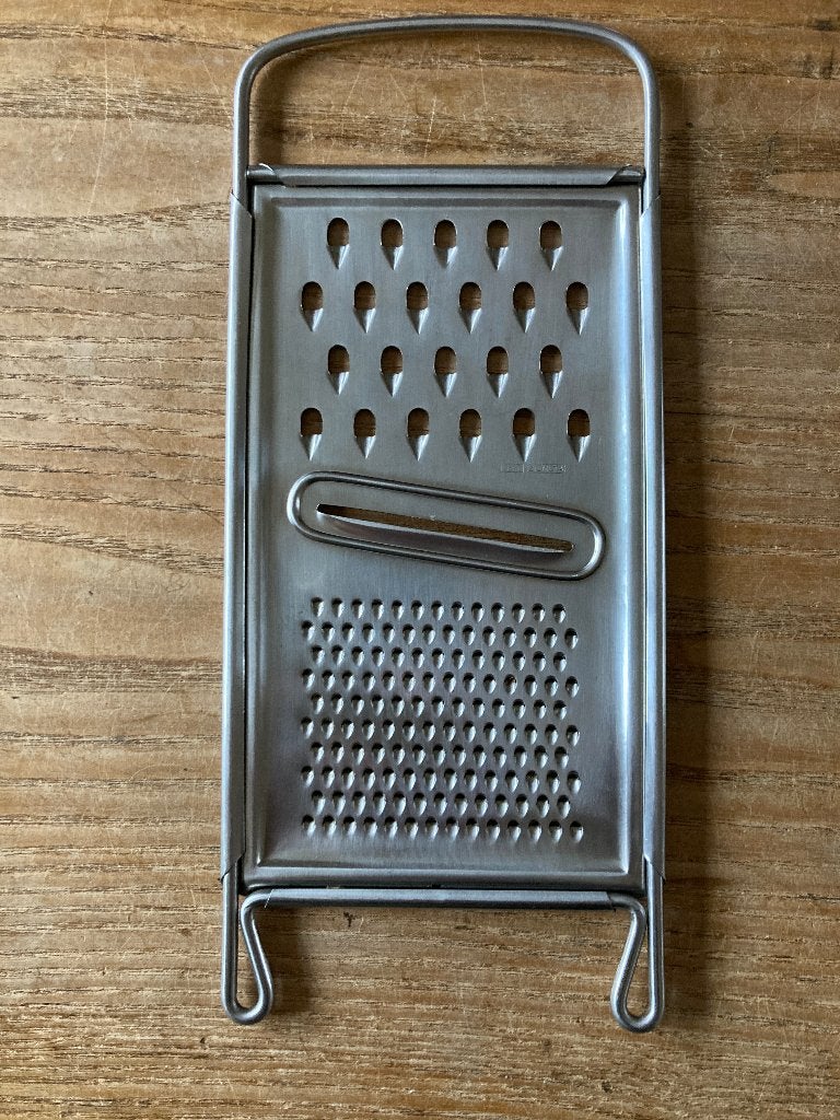 Vintage Gero Zilmeta rvs rasp schaaf, Ophalen of Verzenden