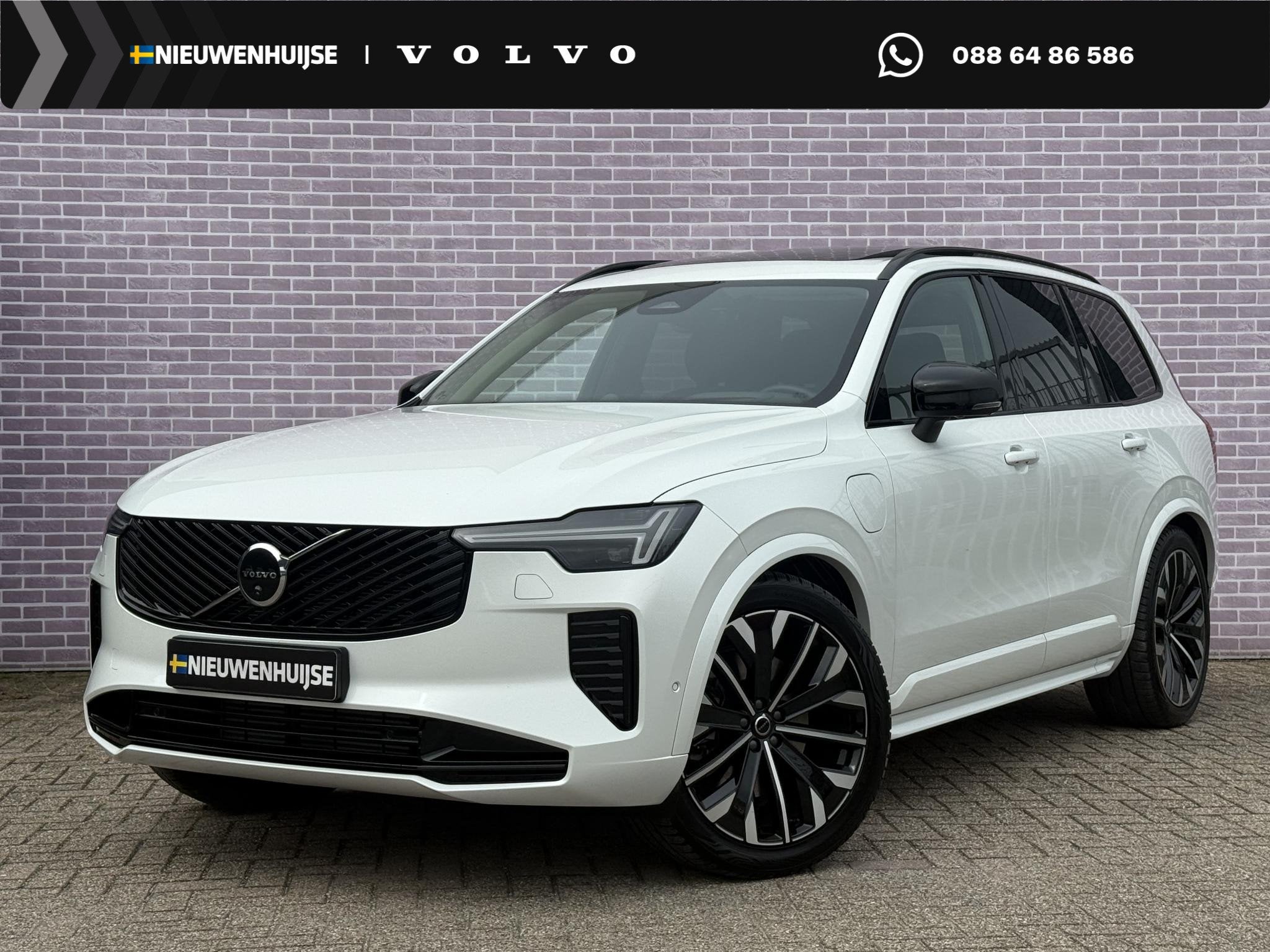 Volvo XC90 2.0 T8 Plug-in Hybrid AWD Ultra Dark | SOH:100% |, Gebruikt, Euro 6, 4 cilinders, Wit