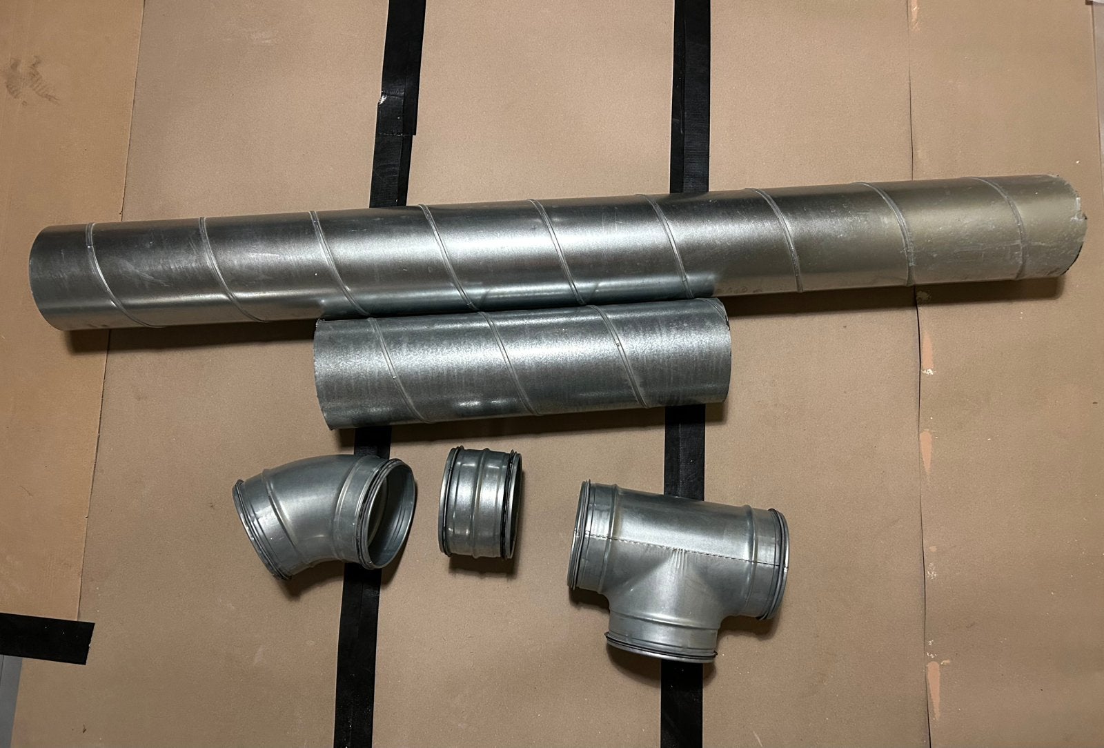 Spirobuis ventilatiebuis stukken 125 mm, Overige materialen, Nieuw, Ophalen of Verzenden, Minder dan 2 meter