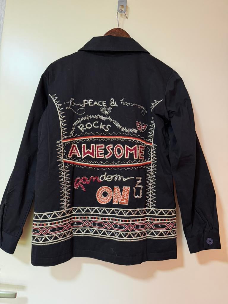 Jacket geborduurd maat S Nieuw, Ophalen of Verzenden, Nieuw, Maat 36 (S), Zwart