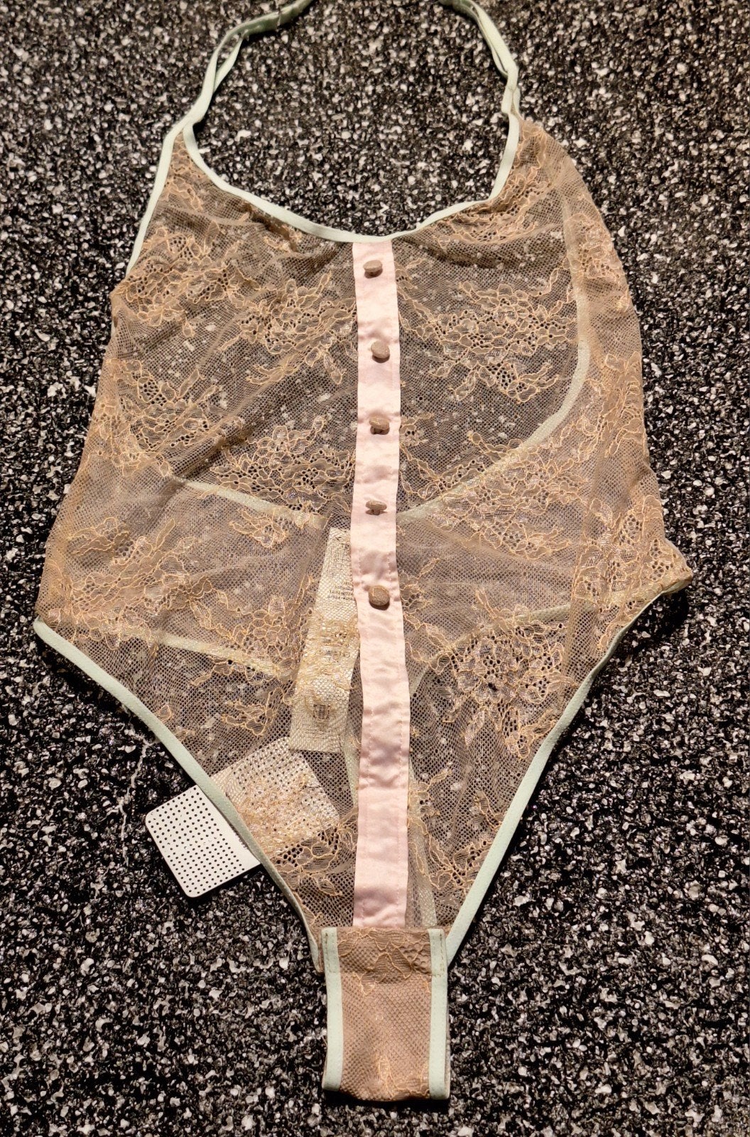 Sexy doorzichtig camel-kleurige body maat 36 (S), Tezenis, Verzenden, Bruin, Body of Korset