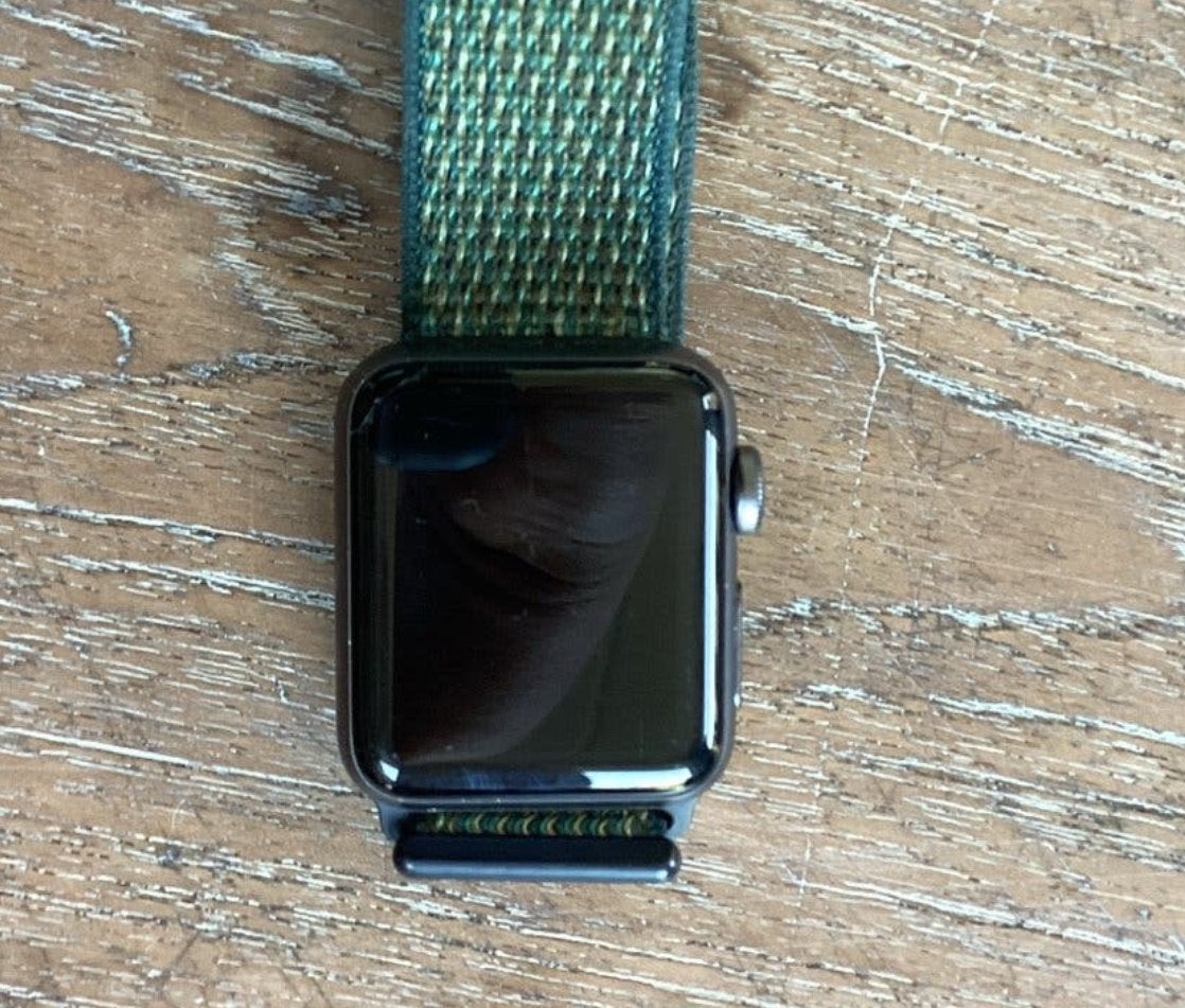 Apple Watch Series 3 (GPS) 38mm Zwart met extra bandjes, Hartslag, Zwart, IOS, Ophalen of Verzenden