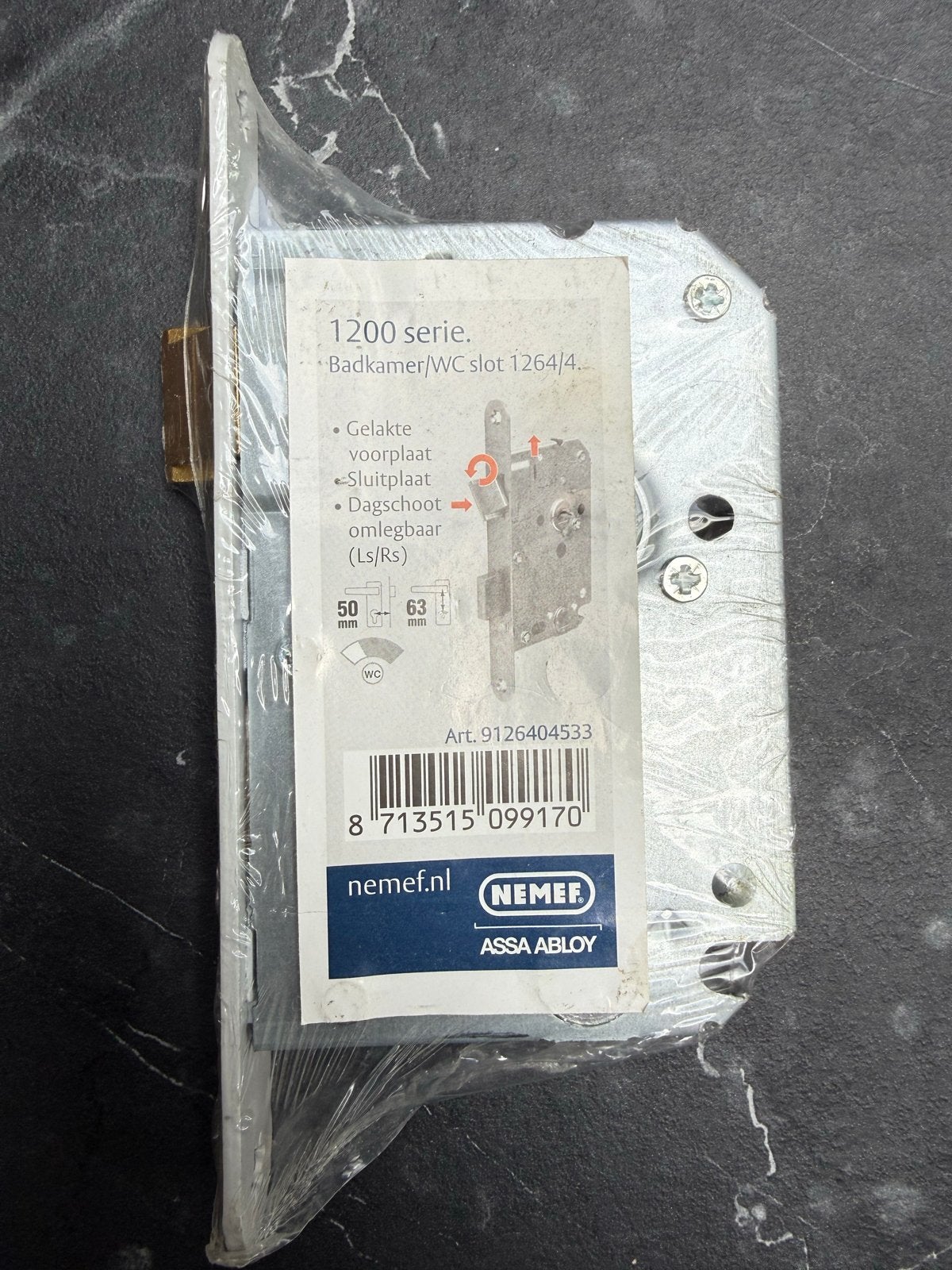 Nemef Badkamer/WC slot 1200 serie - Nieuw in verpakking, Ophalen, Nieuw, Slot