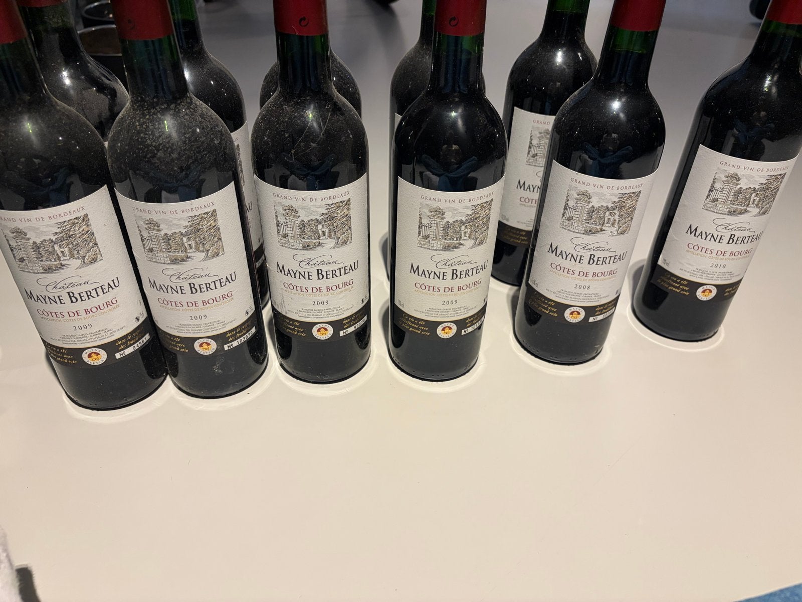 Château Mayne Berteau Côtes de Bourg 2008, 2009, 2010, Ophalen, Gebruikt, Frankrijk, Rode wijn